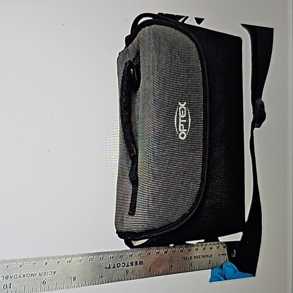 Vintage Optex Camera Bag, Adjustable Shoulder Strap, Black & Gray - Picture 9 of 10